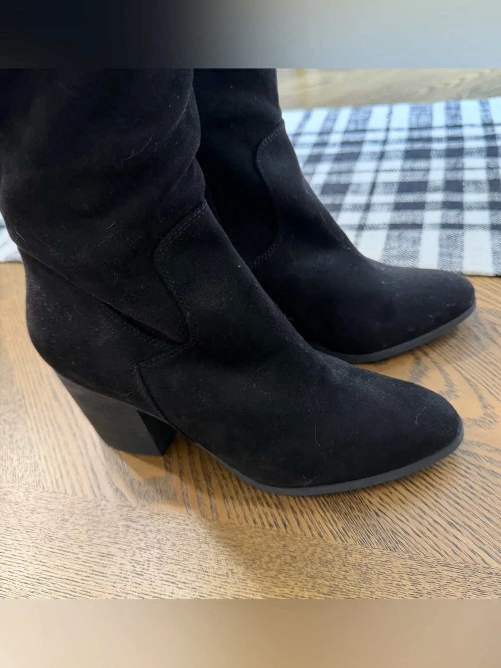 BP Luke FAB over the knee boot black vegan suede - size 8.5